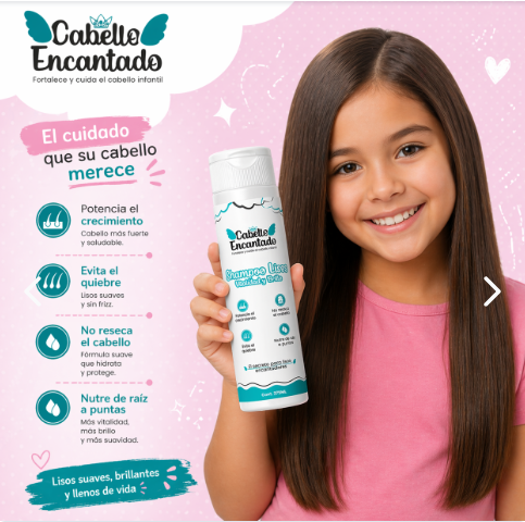 Shampoo para cabello liso