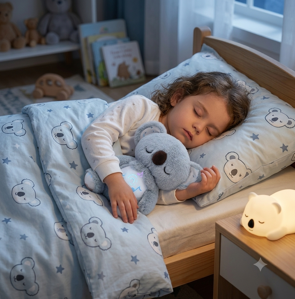 Oso Koala Calmante con Movimiento de Respiración – El Compañero Ideal para el Sueño de tu Bebé